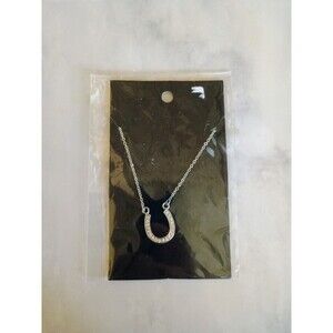 Generic SilverTone Horseshoe Necklace Costume Jewelry